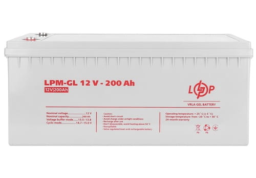 Фото - Батарея для ИБП Logicpower Акумуляторна батарея  12V 200AH  GEL LP4156 (LPM-GL 12 - 200 AH)