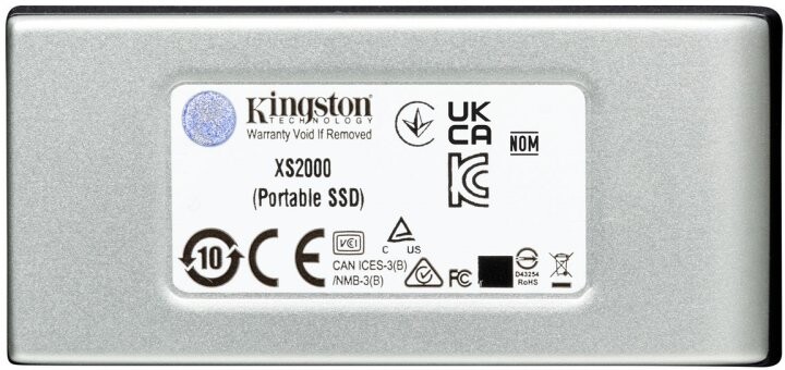 Накопитель внешний SSD Portable USB  500GB Kingston XS2000 Silver (SXS2000/500G)
