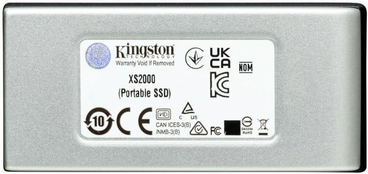 Накопитель внешний SSD Portable USB 1.0ТB Kingston XS2000 Silver (SXS2000/1000G)