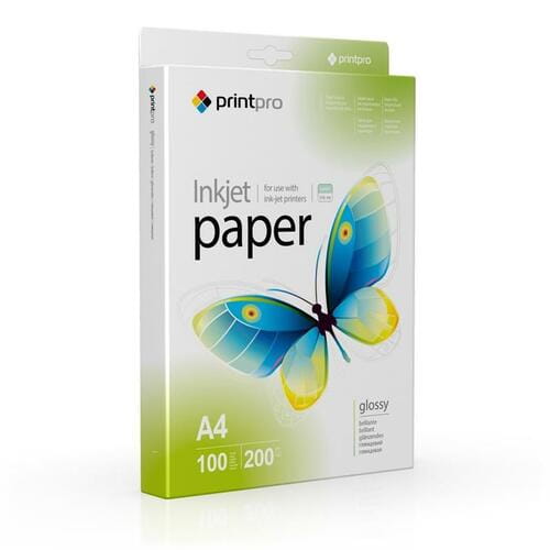 Photos - Office Paper Printpro Фотопапір  глянцевий 200г/м2 A4 100арк  PGE200100A4 (PGE200100A4)