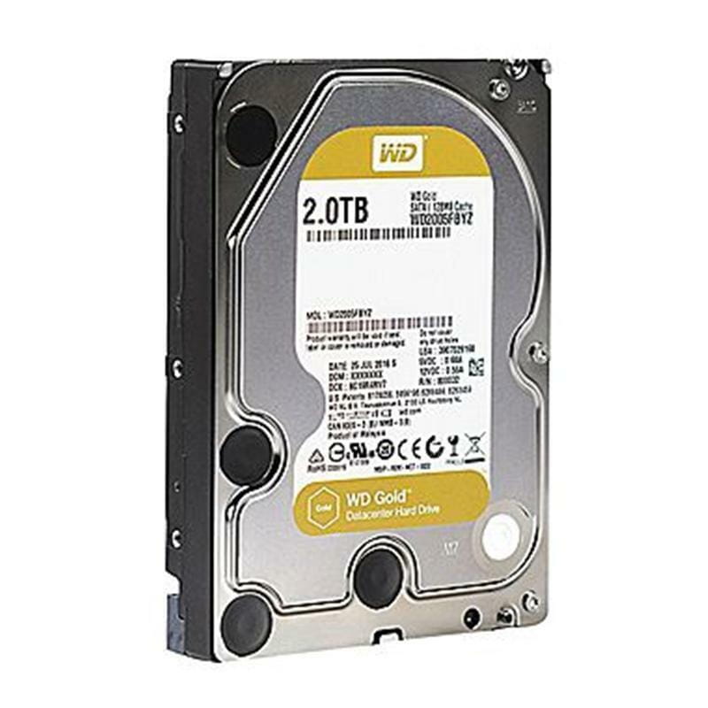 Накопитель HDD SATA 2.0TB WD Gold 7200rpm 128MB (WD2005FBYZ)