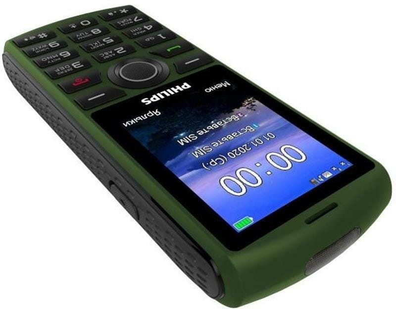 Мобильный телефон Philips Xenium E218 Dual Sim Green