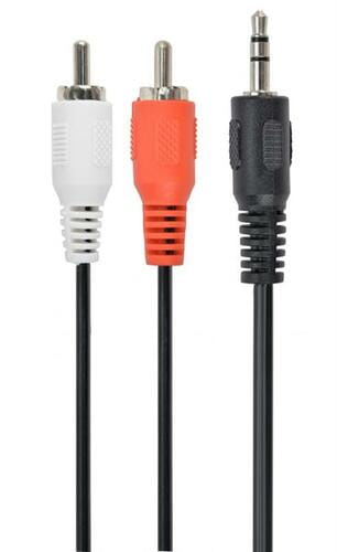 Photos - Cable (video, audio, USB) Cablexpert Аудіо-кабель  3.5 мм - 2хRCA , стерео, 15 м, чорний (CCA-45 (M/M)