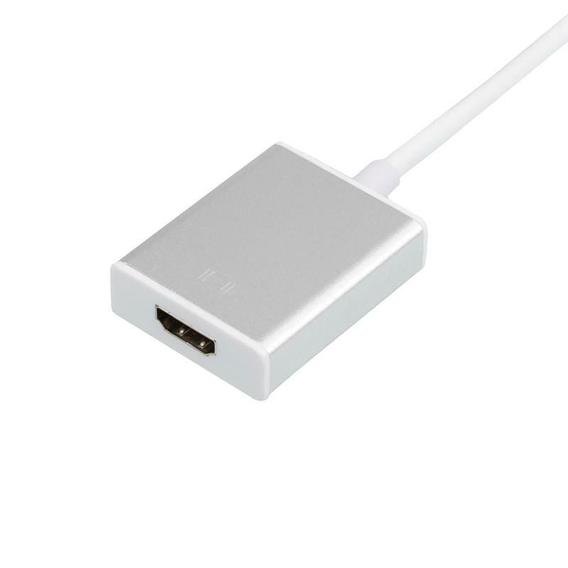 Кабель Atcom HDMI - USB Type-C (F/M), 0.1 м, White (13888)