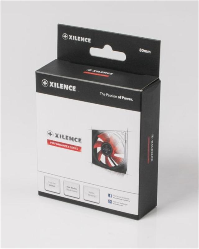 Вентилятор Xilence XPF80.R (XF037), 80х80х25мм, 3-pin+4-pin, Black/Red