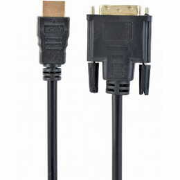 Кабель Cablexpert HDMI - DVI V 1.3 (M/M), двунаправленный, single-link, 18 + 1 pin, 3 м, Black (CC-HDMI-DVI-10)