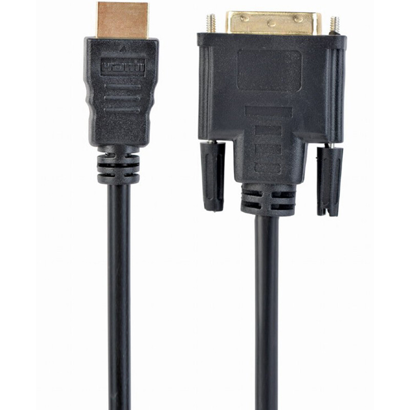 Кабель Cablexpert HDMI - DVI V 1.3 (M/M), двунаправленный, single-link, 18 + 1 pin, 3 м, Black (CC-HDMI-DVI-10)