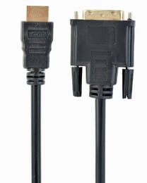 Кабель Cablexpert HDMI - DVI V 1.3 (M/M), двонаправлений, single-link, 18 + 1 pin, 3 м, Black (CC-HDMI-DVI-10)