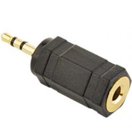 Адаптер Cablexpert 2.5 мм - 3.5 мм (M/F), черный (A-3.5F-2.5M)