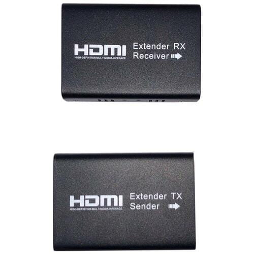 Фото - Кабель ATCOM Подовжувач  HDMI - RJ-45 (F/F), до 150 м, Black  AT15088 (AT15088)