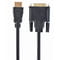 Фото - Кабель Cablexpert HDMI - DVI (M/M), 0.5 м, Black (CC-HDMI-DVI-0.5M) | click.ua
