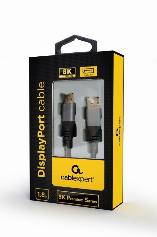 Кабель Cablexpert DisplayPort - DisplayPort V 1.4 (M/M), 1.8 м, черный (CC-DP8K-6) коробка
