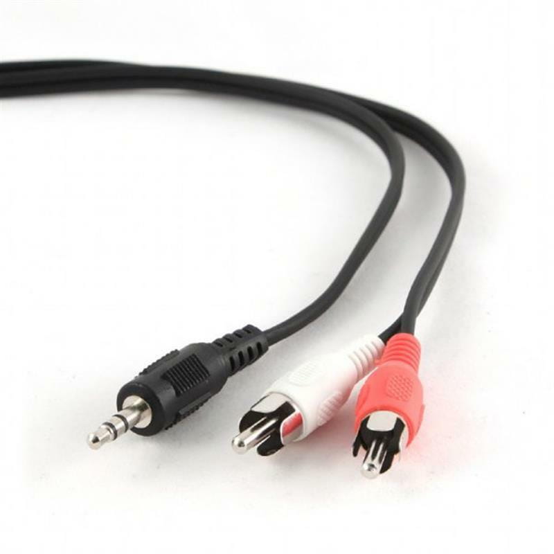 Аудио-кабель Cablexpert 3.5 мм - 2хRCA (M/M), 1.5 м, Black (CCAB-458)