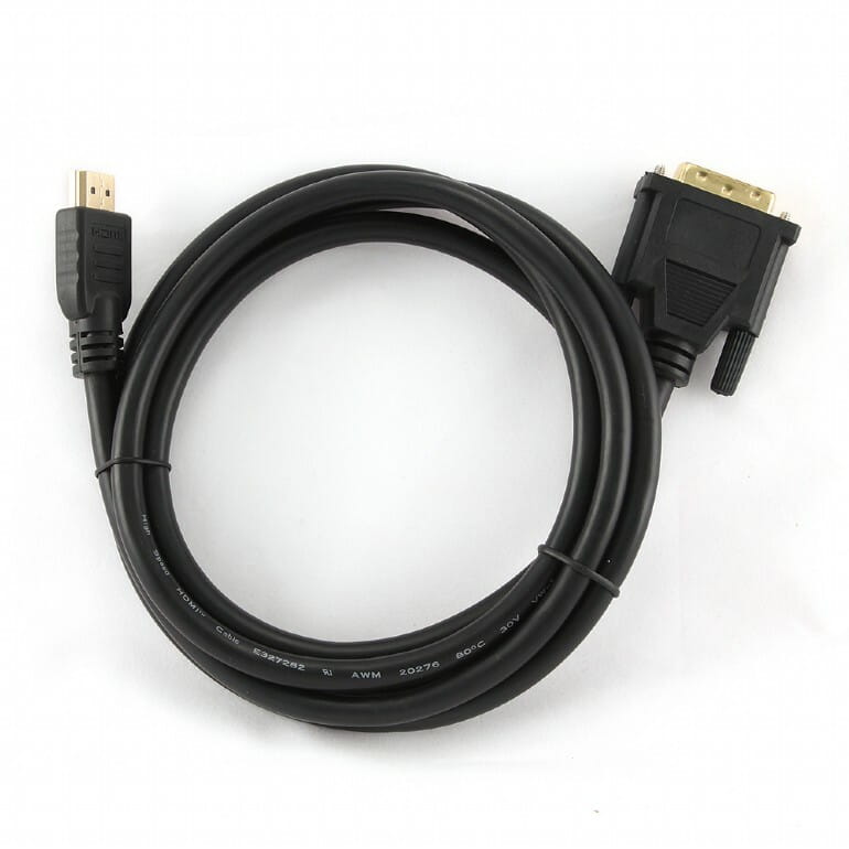 Кабель Cablexpert HDMI - DVI V 1.4 (M/M), 1.8 м, черный (CC-HDMI-DVI-6) пакет