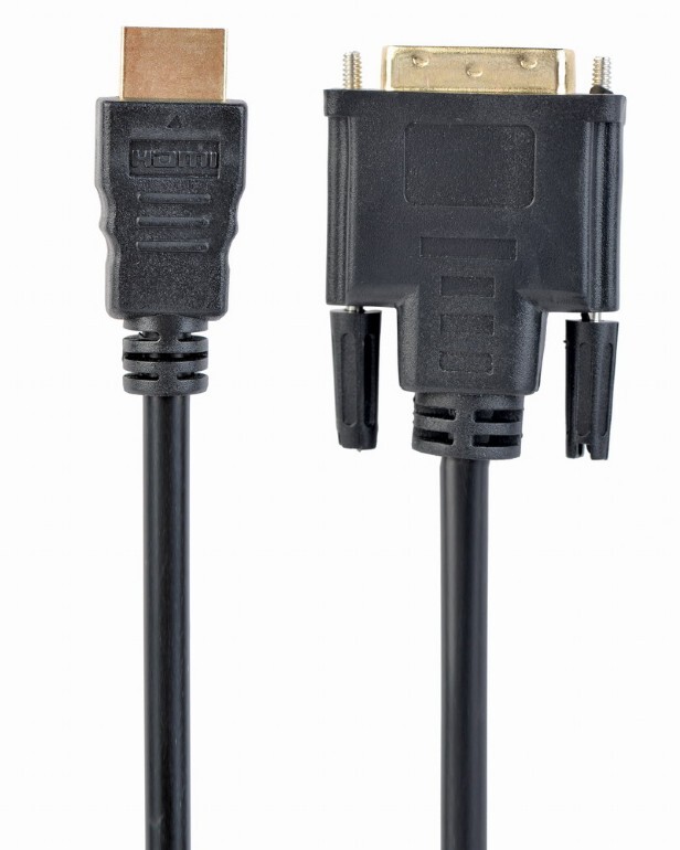Кабель Cablexpert HDMI - DVI V 1.4 (M/M), 1.8 м, черный (CC-HDMI-DVI-6) пакет