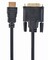 Фото - Кабель Cablexpert HDMI - DVI V 1.4 (M/M), 1.8 м, черный (CC-HDMI-DVI-6) пакет | click.ua
