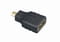 Фото - Адаптер Cablexpert HDMI - microHDMI (F/M), чорний (A-HDMI-FD) | click.ua