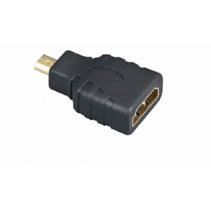 Адаптер Cablexpert HDMI - microHDMI (F/M), черный (A-HDMI-FD)