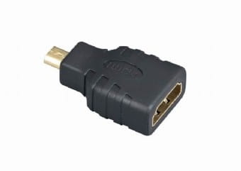 Фото - Кабель Cablexpert Адаптер  HDMI - microHDMI (F/M), чорний  A-HDMI-FD (A-HDMI-FD)