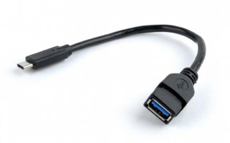 Кабель Cablexpert USB Type-C - USB V 3.0 (M/F), 0.2 м, черный (A-OTG-CMAF3-01)