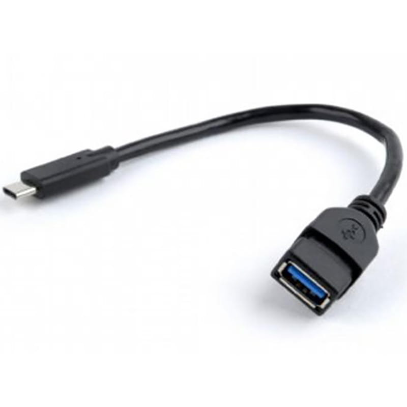 Кабель Cablexpert USB Type-C - USB V 3.0 (M/F), 0.2 м, черный (A-OTG-CMAF3-01)