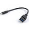 Фото - Кабель Cablexpert USB Type-C - USB V 3.0 (M/F), 0.2 м, черный (A-OTG-CMAF3-01) | click.ua