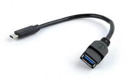 Купити Кабель Cablexpert USB Type-C - USB V 3.0 (M/F), 0.2 м, чорний (A-OTG-CMAF3-01) Кабель Cablexpert USB Type-C - USB V 3.0 (M/F), 0.2 м, чорний (A-OTG-CMAF3-01)