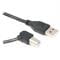 Фото - Кабель Cablexpert USB - USB Type-В V 2.0 (M/M), кутовий, 3 м, преміум, чорний (CCP-USB2-AMBM90-10) | click.ua