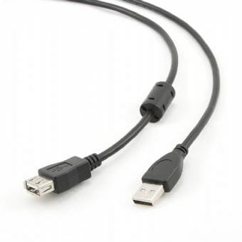 Photos - Cable (video, audio, USB) Cablexpert Кабель  подовжувач USB - USB V 2.0 , 4.5 м, Феритовий фільт (M/F)