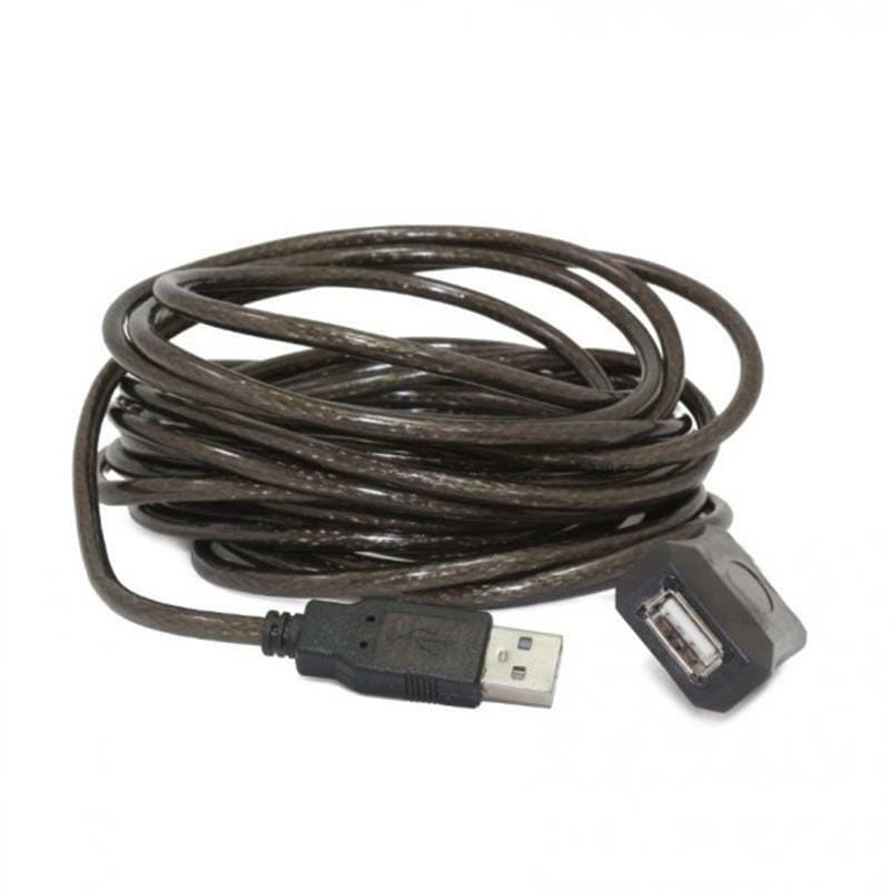Кабель Cablexpert USB - USB V 2.0 (F/M), активный удлинитель, 5 м, черный (UAE-01-5M)