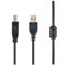 Фото - Кабель Cablexpert USB - USB Type-B V 2.0 (M/M), 3.0 м, Феритовий фільтр, чорний (CCF-USB2-AMBM-10) | click.ua