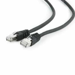 Патч-корд S/FTP Cablexpert (PP6A-LSZHCU-BK-5M) литой, 50u штекер с защелкой, 5м, черный