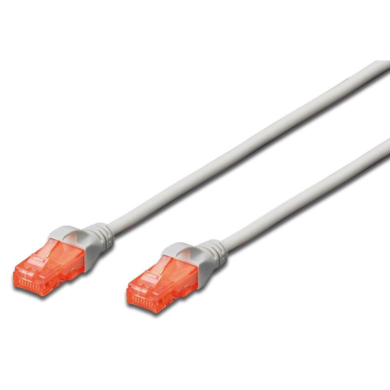 Патч-корд Digitus (DK-1612-020) cat.6, UTP, 2м, CCA, PVC, AWG 26/7, сірий