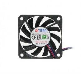Вентилятор Titan TFD-6010HH12B, 60x60x10мм, 3-pin, чорний