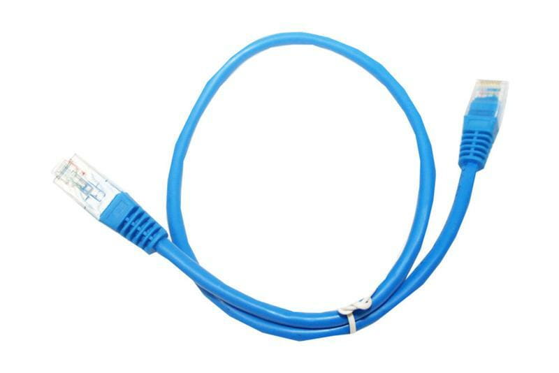 Патч-корд литой, UTP, RJ45, Cat.5e, 0,5m, синий