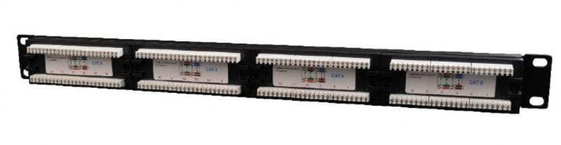 Патч-панель Cablexpert (NPP-C624CM-001) 19" 24 порта, UTP, cat.6
