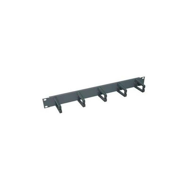 Организатор кабеля Zpas (WNK-811-101) 1U 19" горизонтальный, односторонний, 5 колец