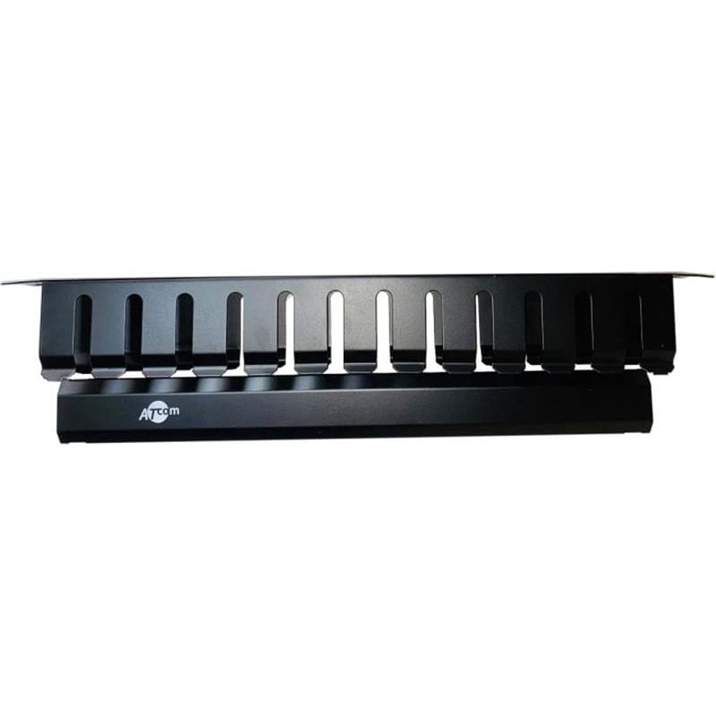 Организатор кабеля ATcom P0001 1U, 19", черный, металлический