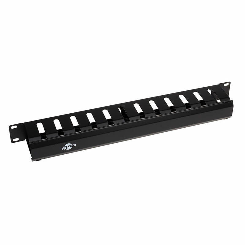 Организатор кабеля ATcom P0001 1U, 19", черный, металлический