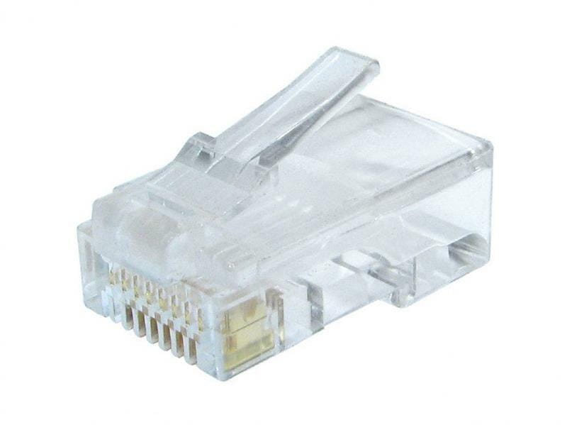 Коннектор RJ 45 Cablexpert (LC-8P8C-002/100) 8P8C, с золоченными контактами (100 шт/уп)