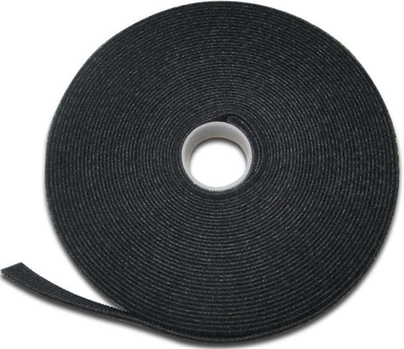 Лента-липучка Digitus (AK-770905-100-S) 10м, 15х2.6мм, черная