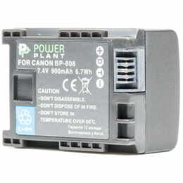 Аккумулятор PowerPlant Canon BP-808 Chip 900mAh (DV00DV1260)