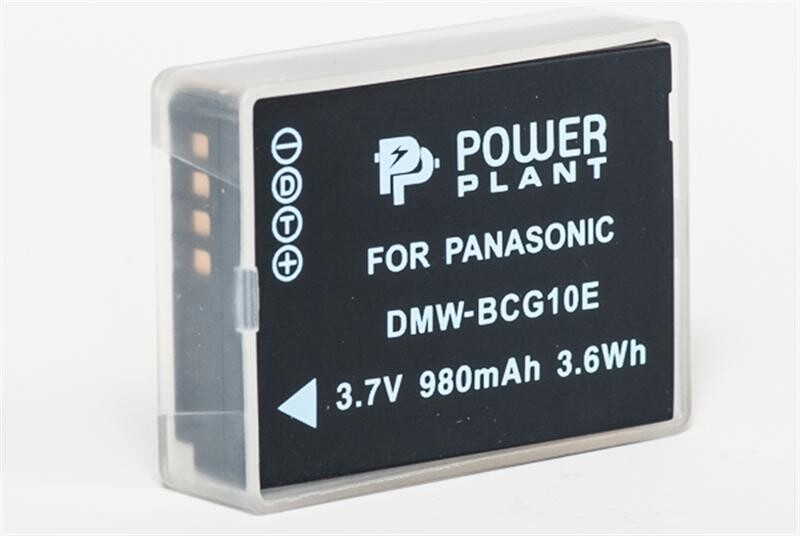Аккумулятор PowerPlant Panasonic DMW-BCG10 980mAh (DV00DV1253)