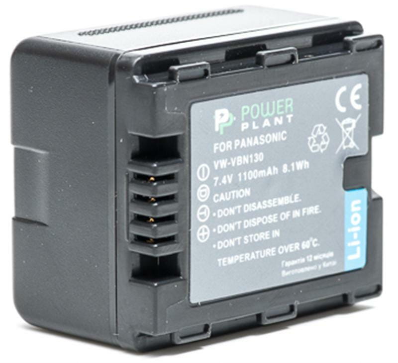 Акумулятор PowerPlant Panasonic VW-VBN130 1100mAh (DV00DV1295)
