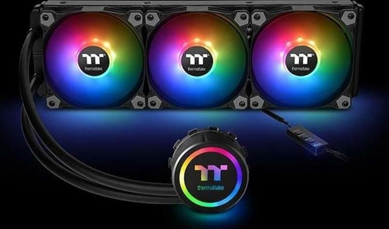 Система водяного охлаждения Thermaltake Water 3.0 360 ARGB Sync (CL-W234-PL12SW-A), Intel: 2066/20113/2011/1366/1156/1155/1151/1150, AMD: FM2/FM1/AM4/AM3+/AM3/AM2+/AM2, 3х120мм, 4-pin