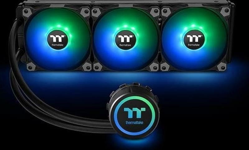 Система водяного охлаждения Thermaltake Water 3.0 360 ARGB Sync (CL-W234-PL12SW-A), Intel: 2066/20113/2011/1366/1156/1155/1151/1150, AMD: FM2/FM1/AM4/AM3+/AM3/AM2+/AM2, 3х120мм, 4-pin