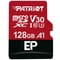 Фото - Карта памяти MicroSDXC 128GB UHS-I/U3 Class 10 Patriot EP A1 R90/W80MB/s + SD-adapter (PEF128GEP31MCX) | click.ua