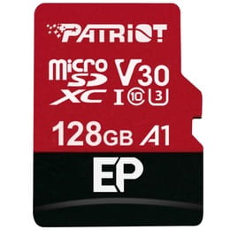 Карта памяти MicroSDXC 128GB UHS-I/U3 Class 10 Patriot EP A1 R90/W80MB/s + SD-adapter (PEF128GEP31MCX)