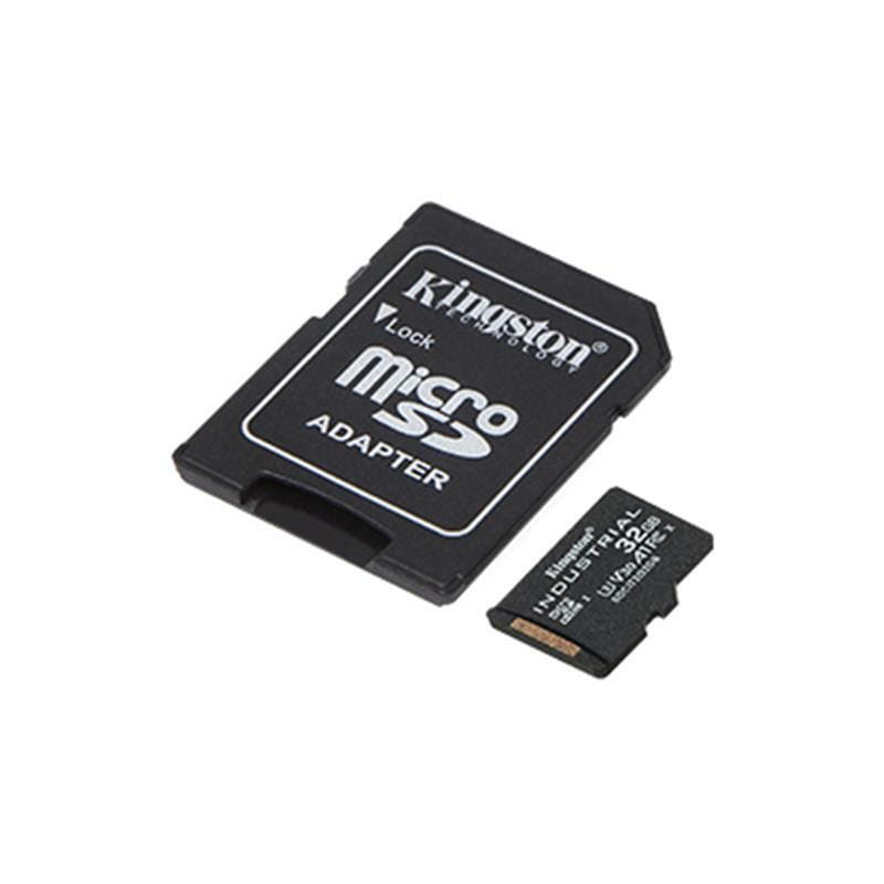 Карта памяти MicroSDHC 32GB UHS-I/U3 Class 10 Kingston Industrial + SD-adapter (SDCIT2/32GB)