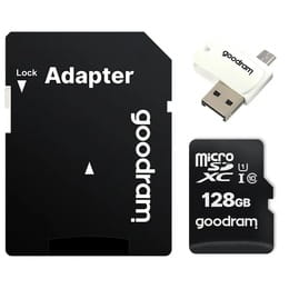 Купить Карта памяти MicroSDXC 128GB UHS-I Class 10 Goodram + SD-adapter + OTG Card reader (M1A4-1280R12) Карта памяти MicroSDXC 128GB UHS-I Class 10 Goodram + SD-adapter + OTG Card reader (M1A4-1280R12)